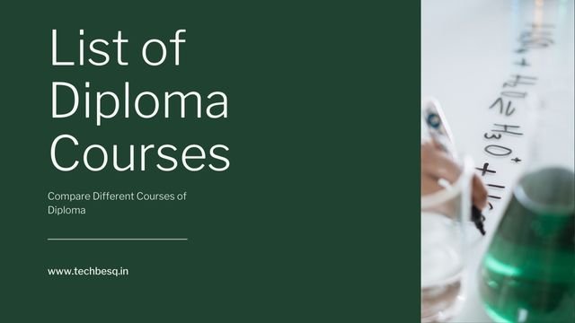 List of Diploma Courses